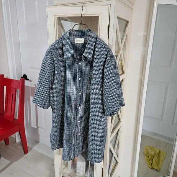 [BUNJANG] Check Pattern Long-Sleeve Shirt / 동대문구입 남방