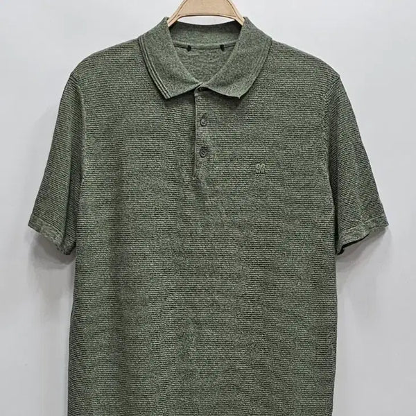 [BUNJANG] DAKS 21SS Cotton Short Sleeve Polo T-Shirt Khaki Men's 95 / DAKS 21SS 닥스 코튼 반팔 카라 티셔츠 / 남 95 카키
