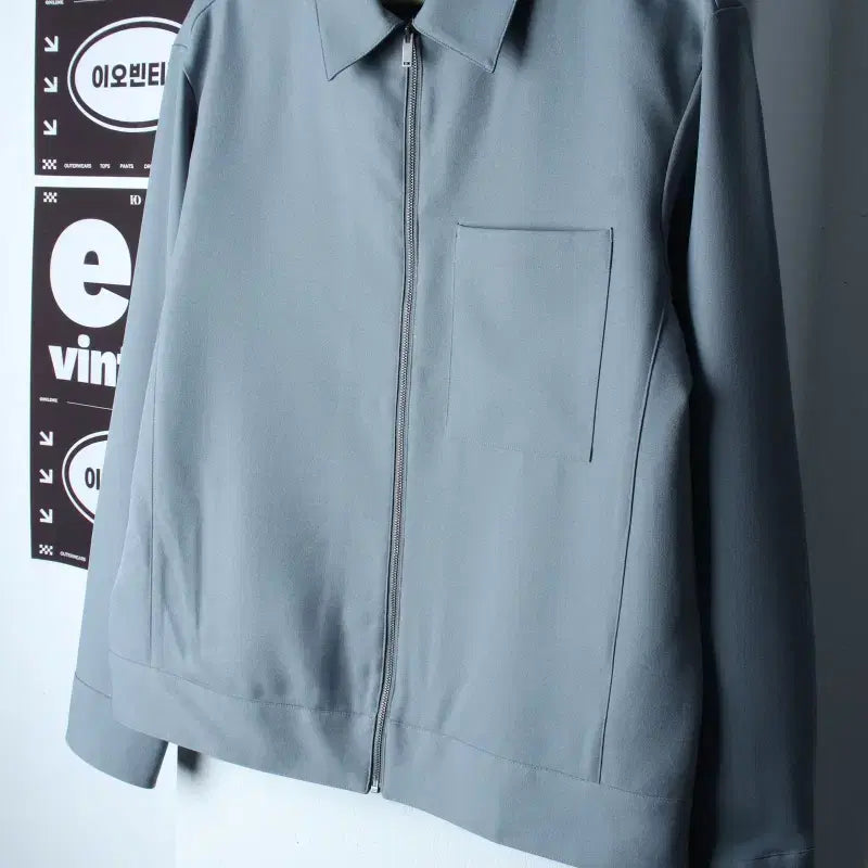 [BUNJANG] SPAO Lightweight Windbreaker Zip-Up Blouson Jacket Blue / (L) 스파오 집업 바람막이 점퍼자켓 블루종 경량 블루 놈코어-H35468