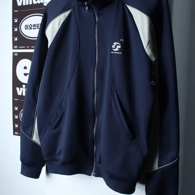 [BUNJANG] CRUMP Zip-Up Windbreaker Jumper Jacket Track Top Jersey Color-Block / (M) 크럼프 집업 바람막이 점퍼자켓 트랙탑 져지 배색-H35469