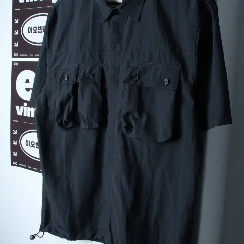 [BUNJANG] Madmars Short-Sleeve Collar T-Shirt Shirt Pocket H35480 / (M-L) 매드마르스 반팔 카라 티셔츠 셔츠 남방 포켓-H35480