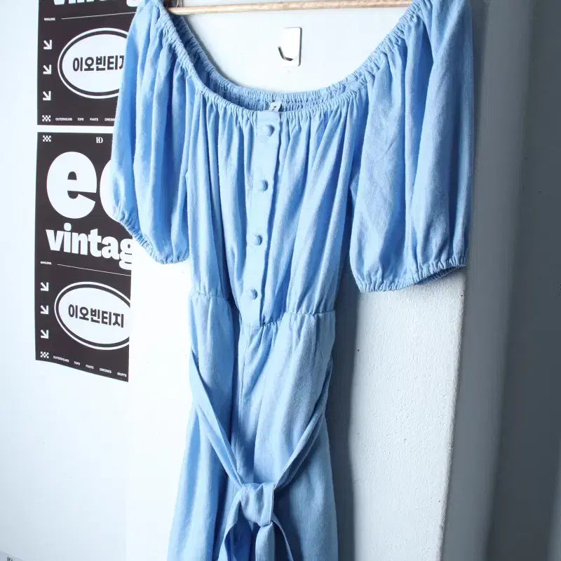 [BUNJANG] 8 Seconds Linen Off-Shoulder Jumpsuit Dress / W(S) 에잇세컨즈 드레스 원피스 점프슈트 오프숄더 린넨 마-H35485