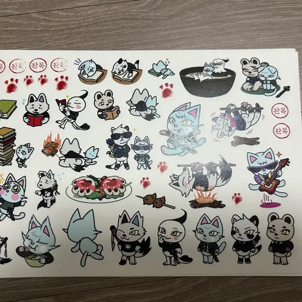 [BUNJANG] Wax Figure Explosion Academy 1st Edition BL Novel Sticker Set / 밀랍인형폭렬학원가 1차비엘소설 갤러리 스티커