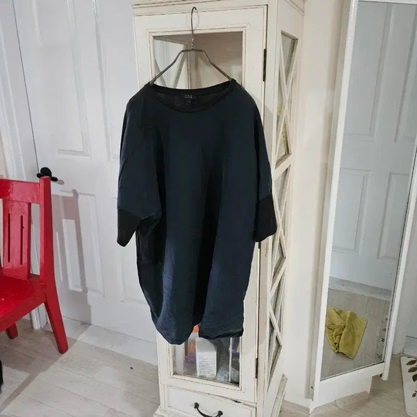 [BUNJANG] COS Men's Navy Short Sleeve Shirt / COS 남성 셔츠 네이비