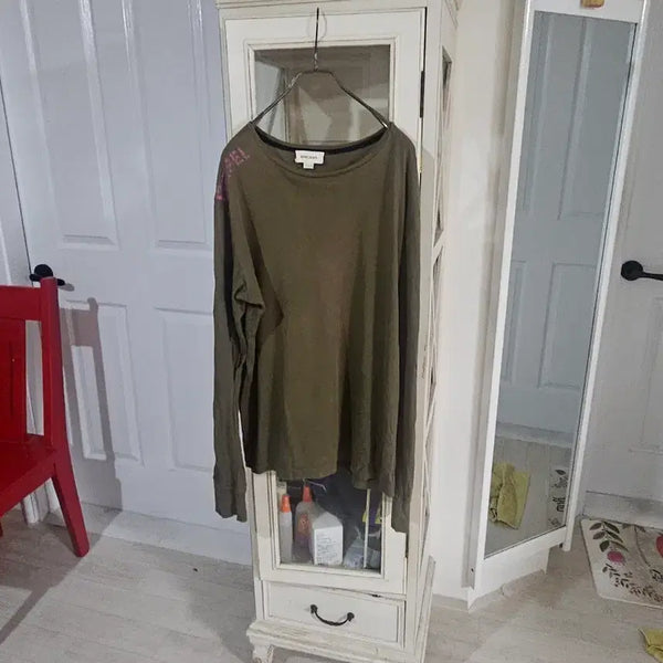 [BUNJANG] Diesel Long Sleeve T-Shirt Khaki / 디젤 긴팔 티셔츠 카키색