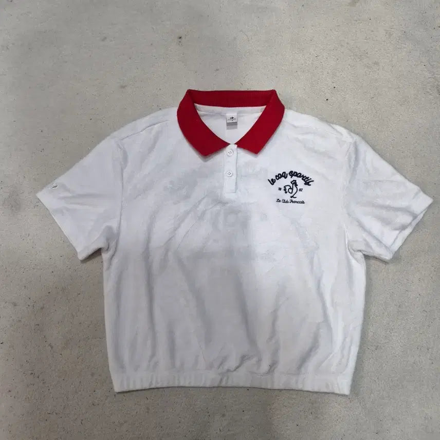 [BUNJANG] Le Coq Sportif Cropped T-Shirt S / 르꼬꼬  크롭티셔츠S