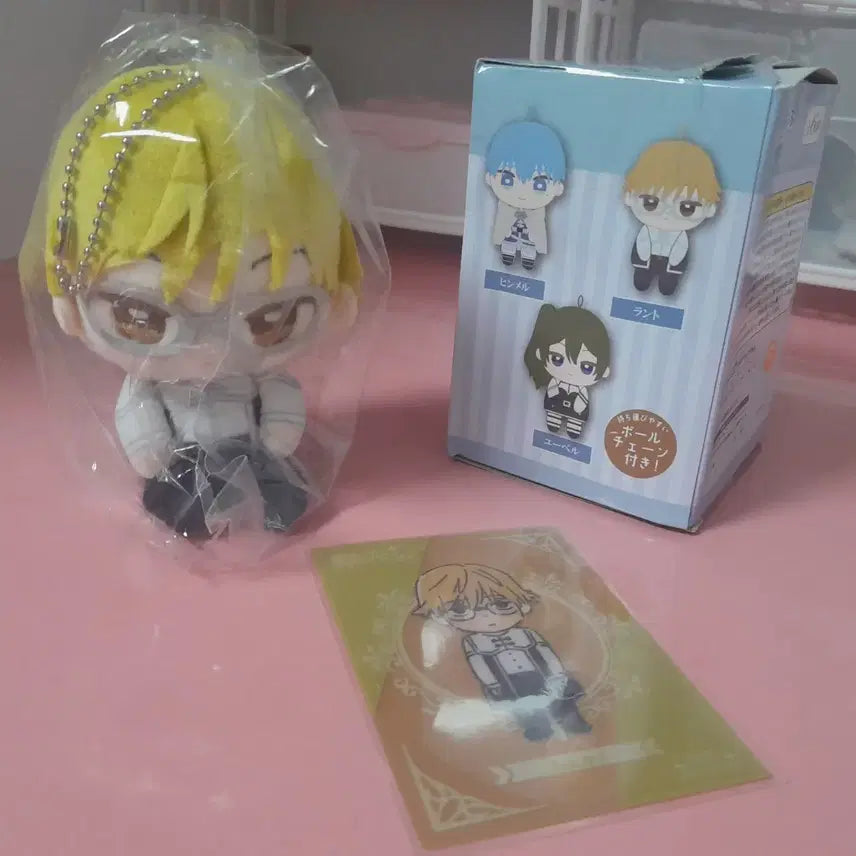 [BUNJANG] Frieren: Beyond Journey's End Land Plush Charm & Clear Card Bundle / 정품 최저가 일괄) 장송의 프리렌 오시와리 누이구루미 란트 인형 키링과 클리어 카드