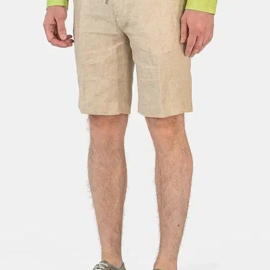 [BUNJANG] Loro Piana 100% Linen Bermuda Shorts Beige / 로로피아나 반바지 새제품