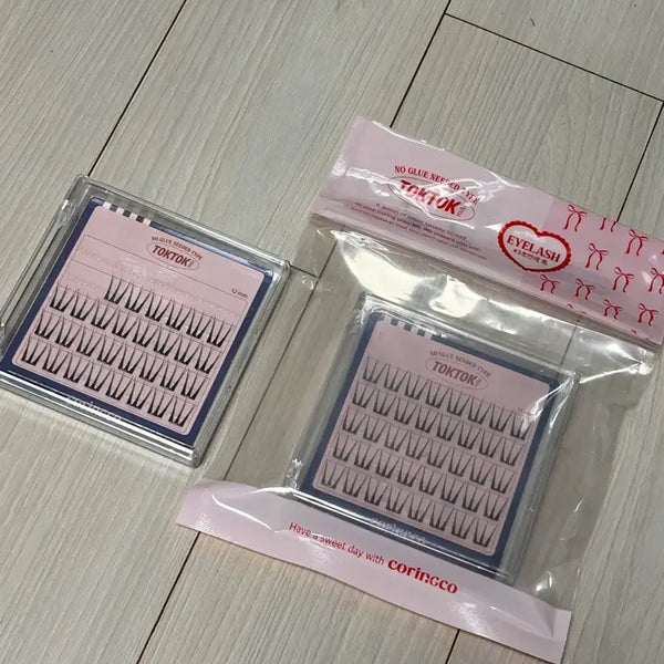[BUNJANG] Coringco Toktokhara No-Glue Eyelashes #Muse (11mm New, 12mm Used) / 코링코 톡톡하라 노글루 속눈썹 #뮤즈