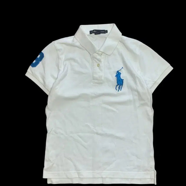 [BUNJANG] Polo Ralph Lauren White Big Pony Short Sleeve Polo Shirt / 폴로 랄프로렌 화이트 빅포니 반팔 카라티