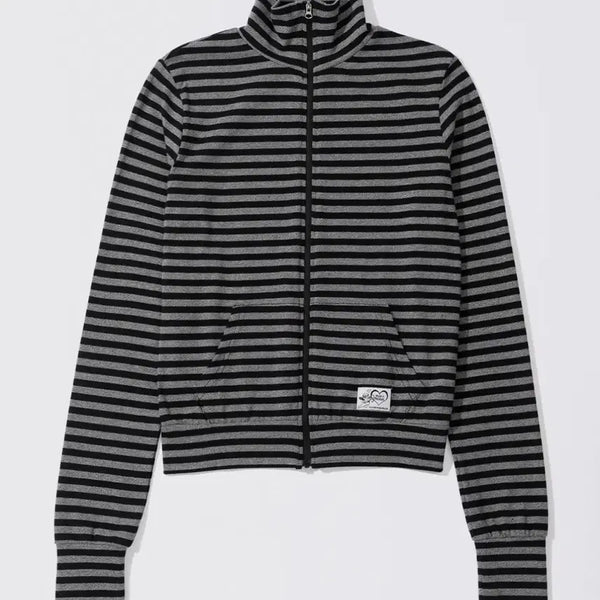 [BUNJANG] Sculptor Light Weight Striped Jersey Charcoal / 스컬프터 Light Weight Striped Jersey Charcoal
