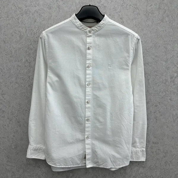[BUNJANG] Hazzys Men's Size 95/M Oxford Shirt with Mandarin Collar / 95 헤지스 남자 차이나카라 옥스포드 셔츠