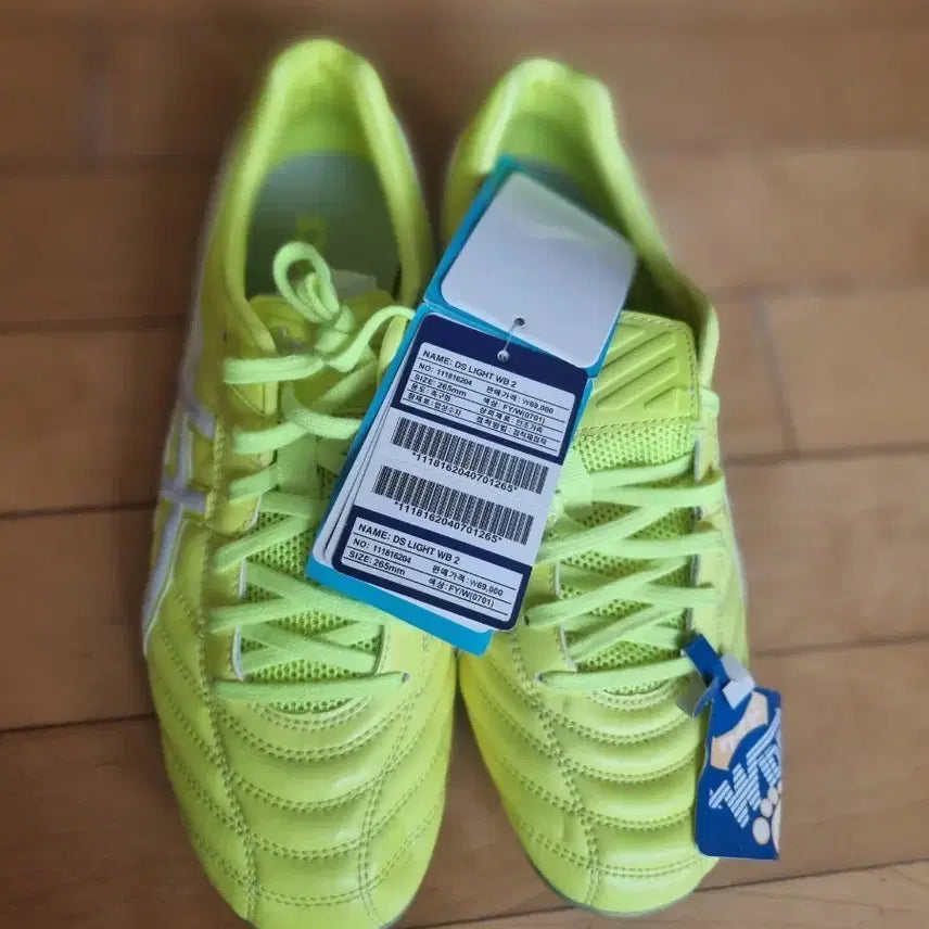 [BUNJANG] ASICS DS LIGHT WB 2 Soccer Cleats 265mm Fluorescent Yellow / 아식스 DS LIGHT WB 2 축구화 265mm 형광 옐로우