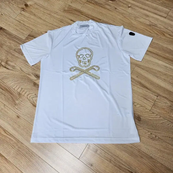 [BUNJANG] Mark &ロナ Golf Wear Short Sleeve T-Shirt White Size 95 / 마크앤로나 골프웨어 반팔티 화이트. 95사이즈