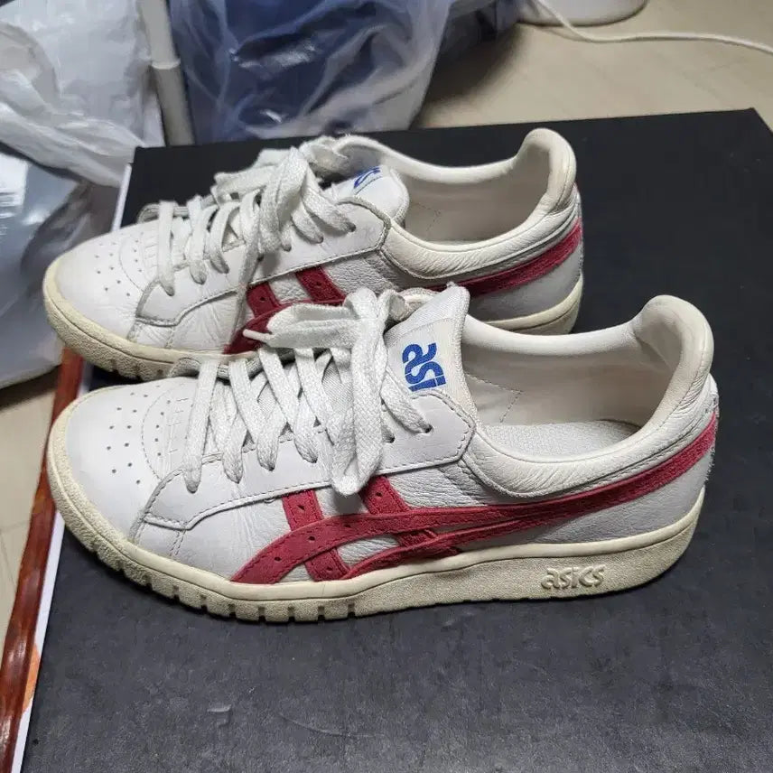 [BUNJANG] Asics Gel-Point Tiger White Sneakers 235mm / 아식스 젤 포인트 타이거 화이트 235mm 상태좋음