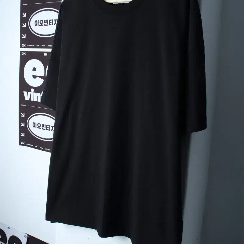 [BUNJANG] Seven Cell Big Size Oversized Plain T-Shirt XL-2XL / (XL-2XL) 세븐셀라 반팔 티셔츠 빅사이즈 오버핏 무지-H35427