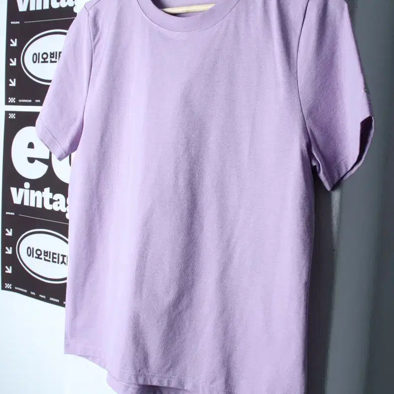 [BUNJANG] Andar Short Sleeve Functional T-shirt Lavender / W(L) 안다르 반팔 티셔츠 기능성 라벤더 연보라 운동-H35433