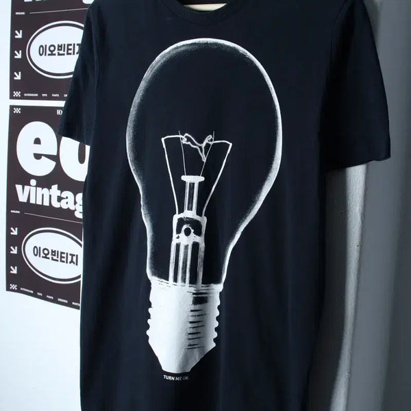 [BUNJANG] Puma Printing Short Sleeve T-Shirt Black Old School / W(L) 퓨마 반팔 티셔츠 프린팅 블랙 올드스쿨-H35443