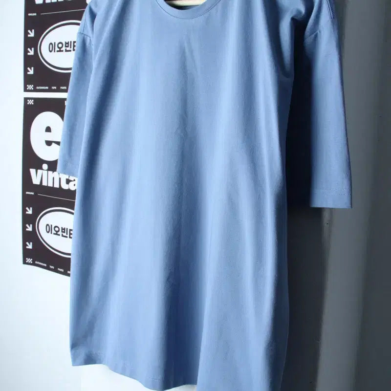 [BUNJANG] Javaness Basic T-Shirt Light Blue (L-XL) / (L-XL) 자바나스 반팔 티셔츠 연블루 무지 기본-H35446