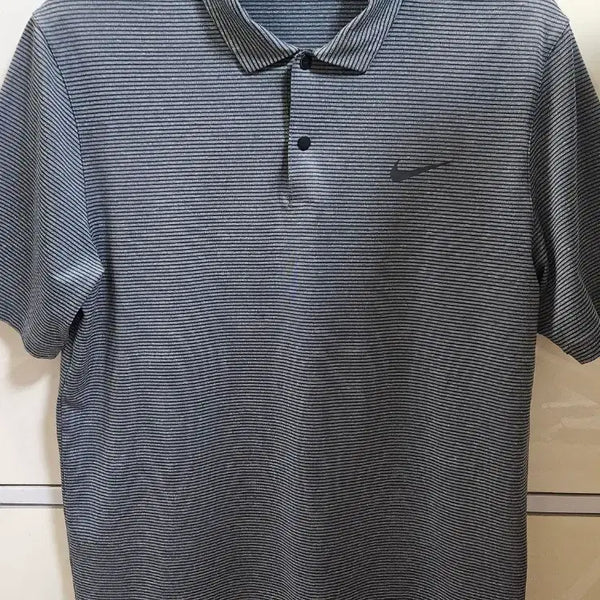 [BUNJANG] Nike Golf Dri-FIT Short Sleeve Polo Shirt Heather Grey / 나이키 골프 드라이핏 반팔 카라티 셔츠 멜란지 회색