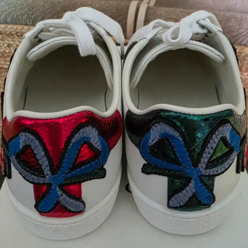 [BUNJANG] Gucci Ace Floral Embroidery Sneakers / 구찌 에이스 플로럴 자수 스니커즈