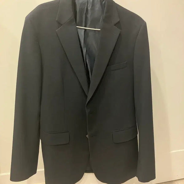 [BUNJANG] STCO Men's Dark Navy Blazer Jacket 105 / STCO 남성 다크네이비(블랙에 가까운) 정장 자켓 블레이져 105