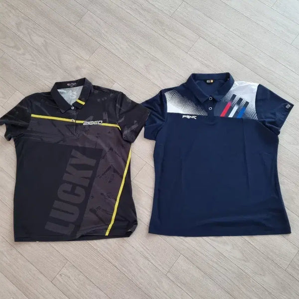 [BUNJANG] 21GOGO PNK Sport Polo T-shirts (Set of 2) / 21GOGO/PNK 스포츠폴로티 2장