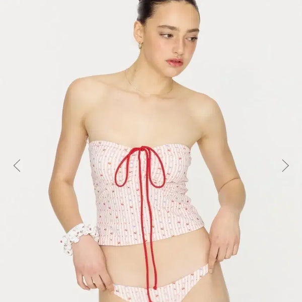 [BUNJANG] GLOWNY Berry Printing Bikini Set / 글로니(GLOWNY) 베리 프린팅 비키니 세트
