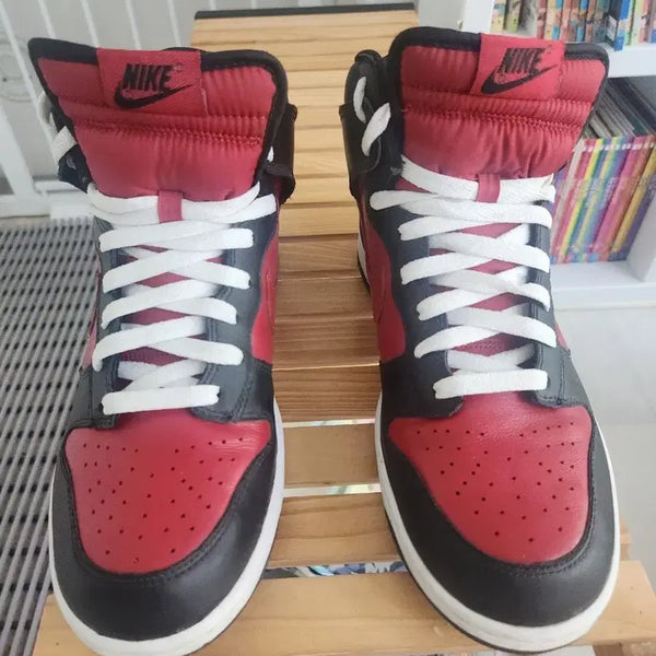 [BUNJANG] Nike Dunk High Black Varsity Red (270mm) / 거의새것/ 정품/ 나이키 덩크 하이 블랙앤 바시티 Red / 270