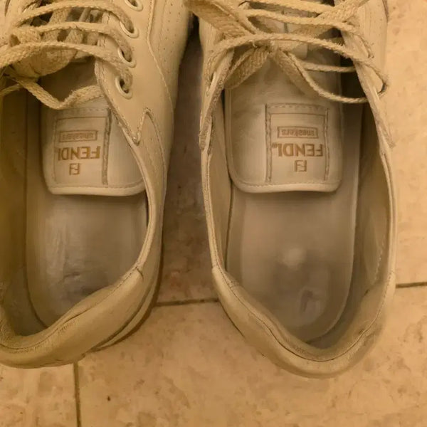[BUNJANG] Fendi Sneakers White/Gray / 펜디 스니커즈 흰색/회색