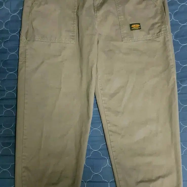 [BUNJANG] Original Design Military Side Pocket Tapered Fatigue Pants Olive / 오리지널/디자인 밀리터리 사이드포켓 테이퍼드 퍼티그팬츠 올리브 (31)