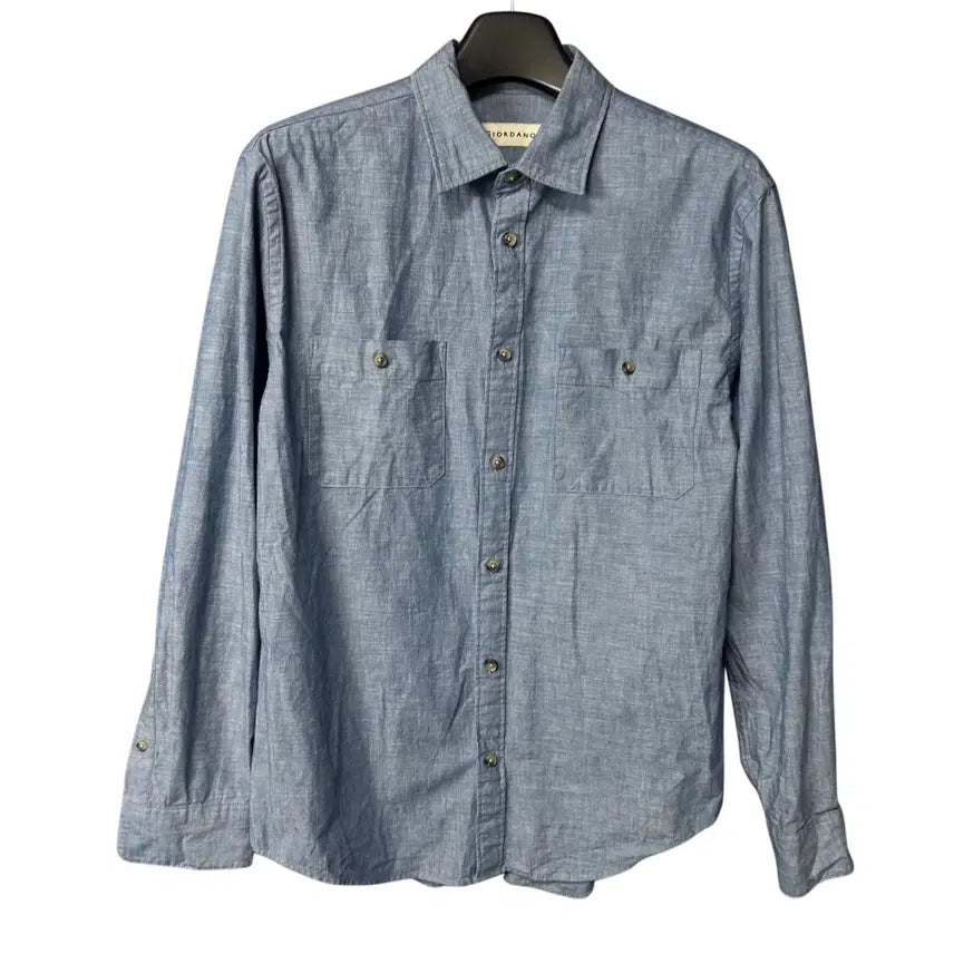 [BUNJANG] Giordano Chambray Shirt / L 지오다노 포켓 샴브레이 셔츠