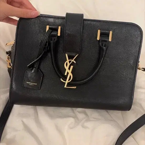 [BUNJANG] Saint Laurent Cassandre Small Matelassé Shoulder Bag Black / 생 로랑 카바스 백 블랙