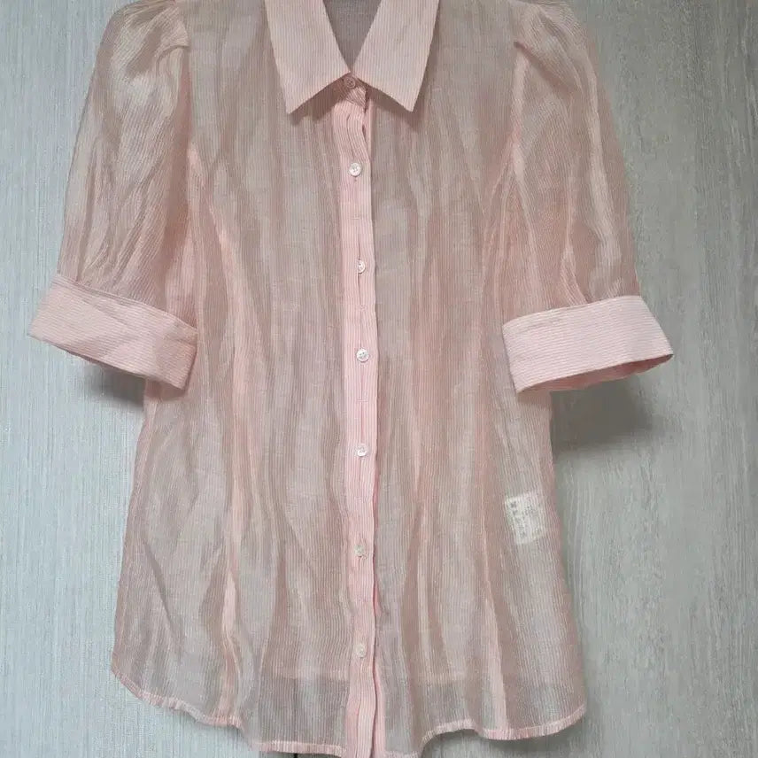 [BUNJANG] She's Miss Tencel Shirt Blouse Size 55 / 실착1회.쉬즈미스 텐셀 셔츠 블라우스 55사이즈