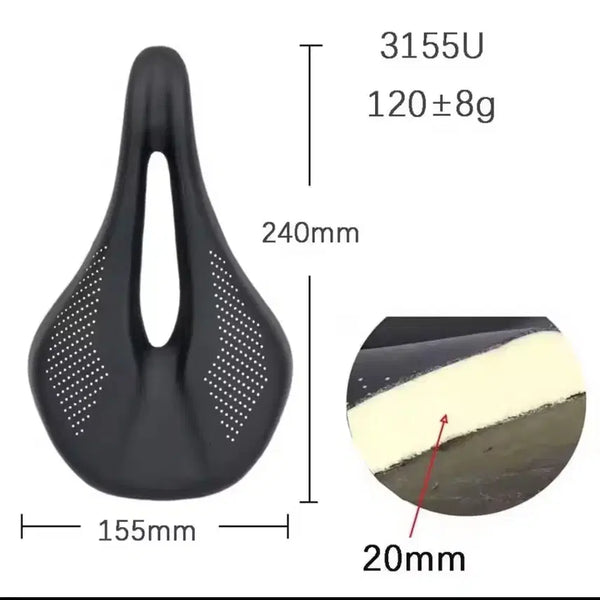 [BUNJANG] ErgoWave Carbon Cushion Saddle 3155U / 엘리타원 카본 쿠션 안장