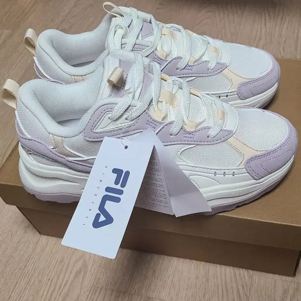 [BUNJANG] Fila Wavy Block Sneakers 245mm / 신발휠라 운동화 245mm 웨이비 블록 새상품 미착용