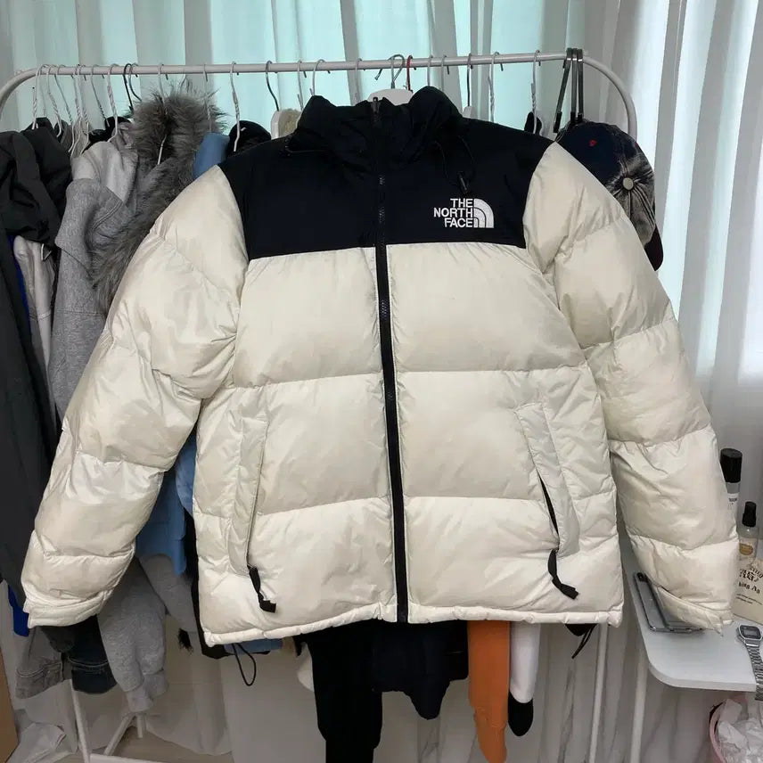 [BUNJANG] The North Face 1996 Nuptse Padded Jacket White/Black / 노스페이스 눕시 패딩 흰검