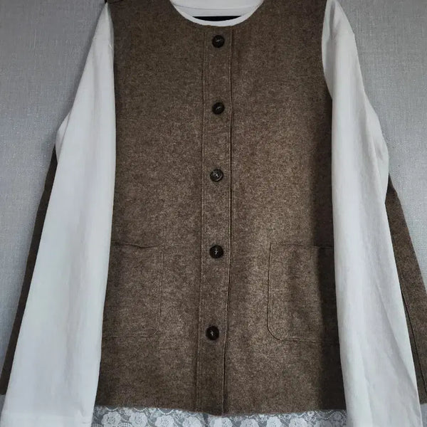 [BUNJANG] Wool Vest (66-77 Size) / 새것)울조끼 66-77