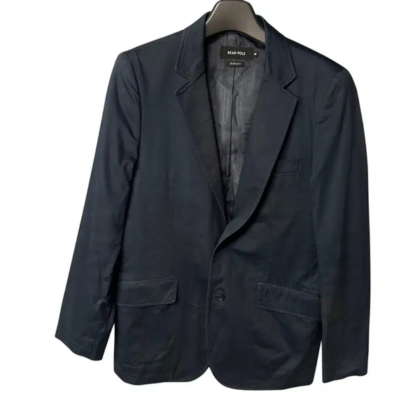 [BUNJANG] Beanpole Slim Navy Blazer Jacket / 105 빈폴 슬림 네이비 블레이저 자켓