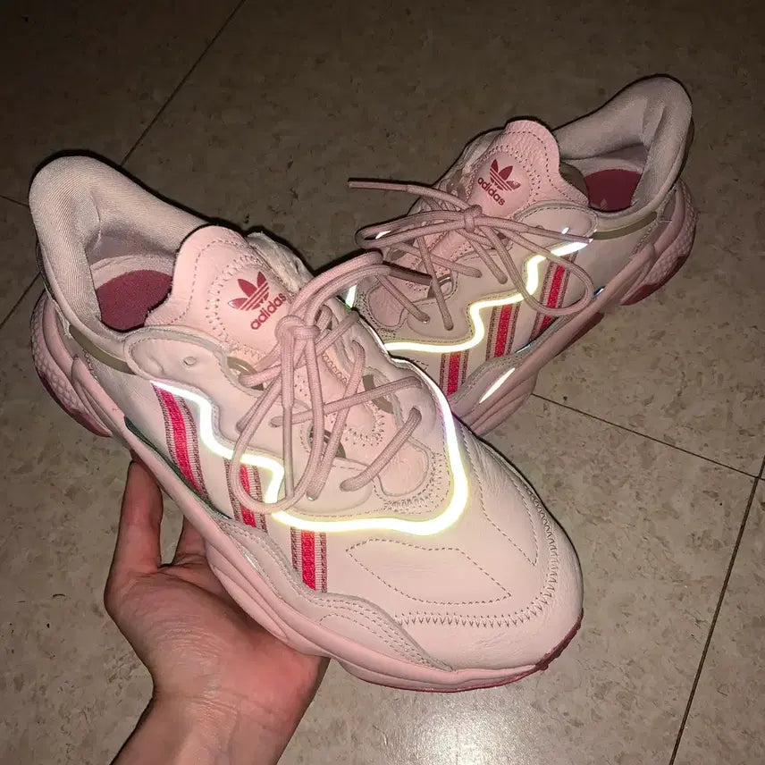 [BUNJANG] Adidas Ozweego 250mm Pink Scotch Glow Running Shoes Sneakers / 새상품 아디다스 250 오즈위고 핑크 스카치 야광 런닝화 스니커즈