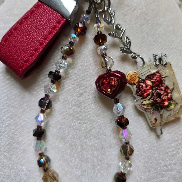 [BUNJANG] Handmade Beaded Car Charm Keychain / 차키링 비즈키링