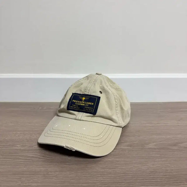[BUNJANG] Polo Ralph Lauren Airborne Division Mark Ball Cap Beige / 폴로 랄프로렌 공수부대 마크 볼캡