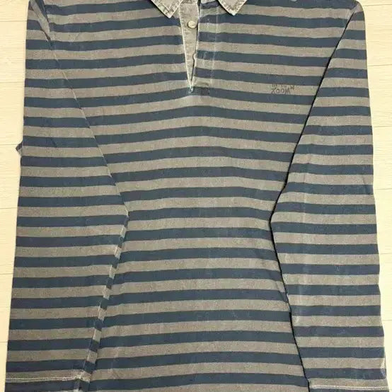 [BUNJANG] Hchchch Room Stripe Polo T-Shirt M / 해팅룸 스트라이프 폴로티 m