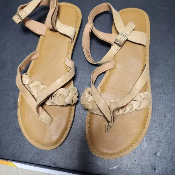 [BUNJANG] TOMS Strappy Sandals Brown 245mm / TOMS 스트랩 샌들 245mm 상태매우좋음