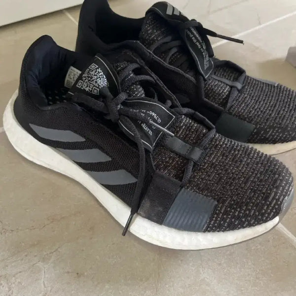 [BUNJANG] Adidas Boost Running Shoes - Black / 아디다스 부스트 운동화 러닝화 블랙 260 265 255 거의 새상품