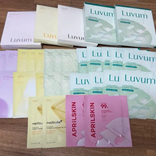 [BUNJANG] Various Collagen Gel Face Masks Bundle / 급처!) 러븀5박스 메디큐브 에이프릴스킨 등 콜라겐 겔 마스크팩 일괄