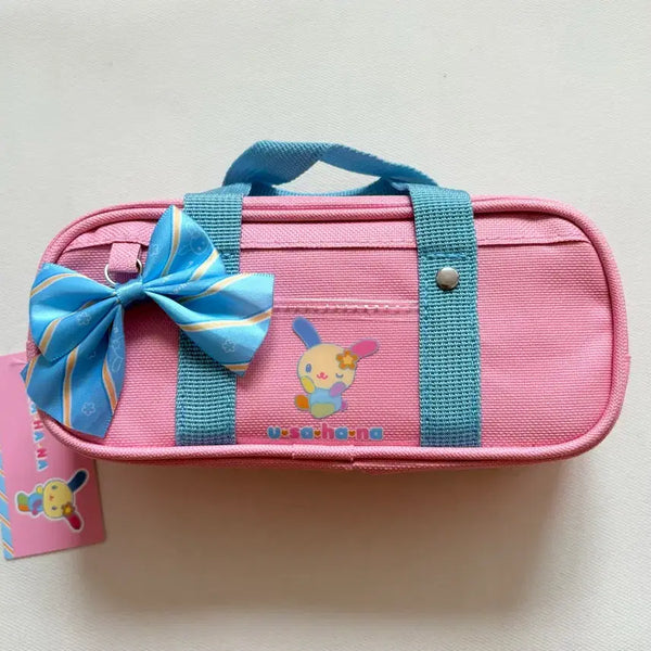 [BUNJANG] Sanrio Usahana School Pencil Case Pouch - Pink / 산리오 우사하나 스쿨 필통 펜 파우치 화장품 파우치 -핑크
