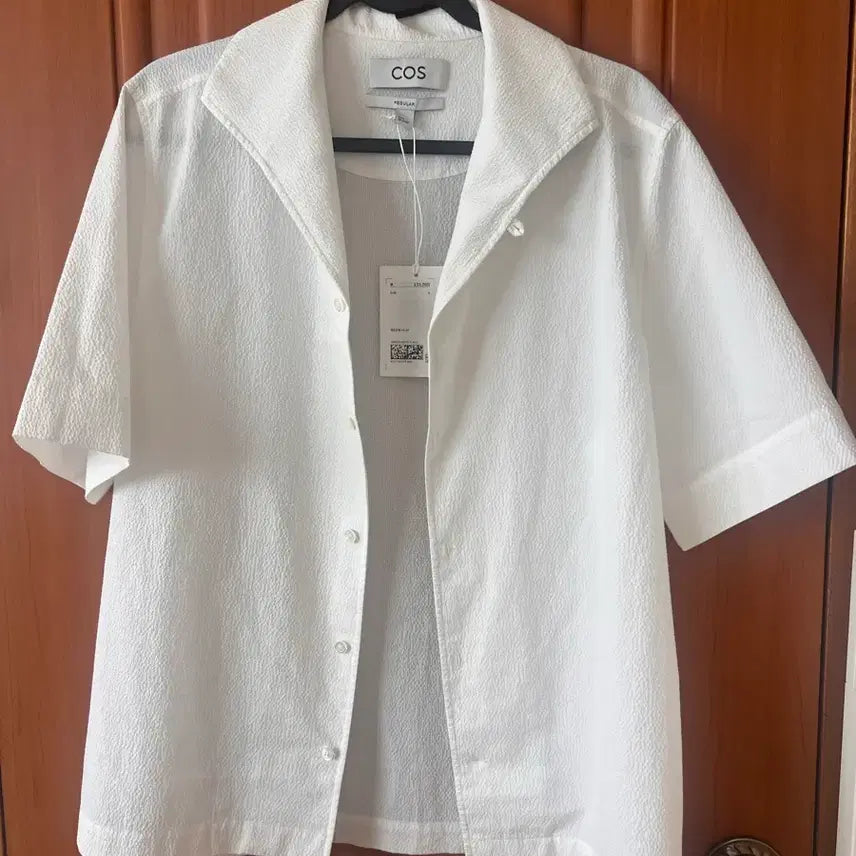 [BUNJANG] COS White Texture Short Sleeve Shirt / COS 화이트 텍스쳐 셔츠 최종가격