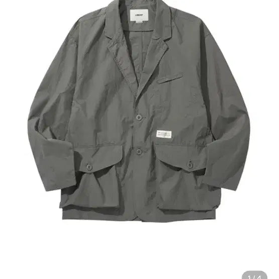 [BUNJANG] Libere Strange Nylon Blazer Jacket Gray L / 리베레 스트레인지 나일론 블레이저 자켓 그레이 L