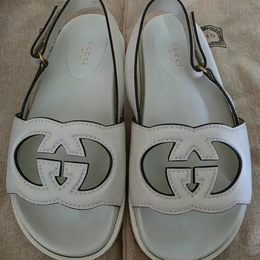 [BUNJANG] Gucci Cosmos Saffi Women's Sandals Mystic White / 구찌 코스모스 소프티 여성 샌들 미스틱 화이트